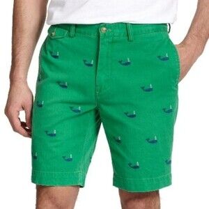 Polo Ralph Lauren Embroidered Whale Chino Shorts Size 30